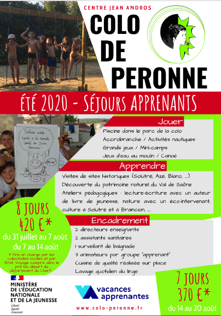 La colo est lab�lis�e COLO APPRENANTE :